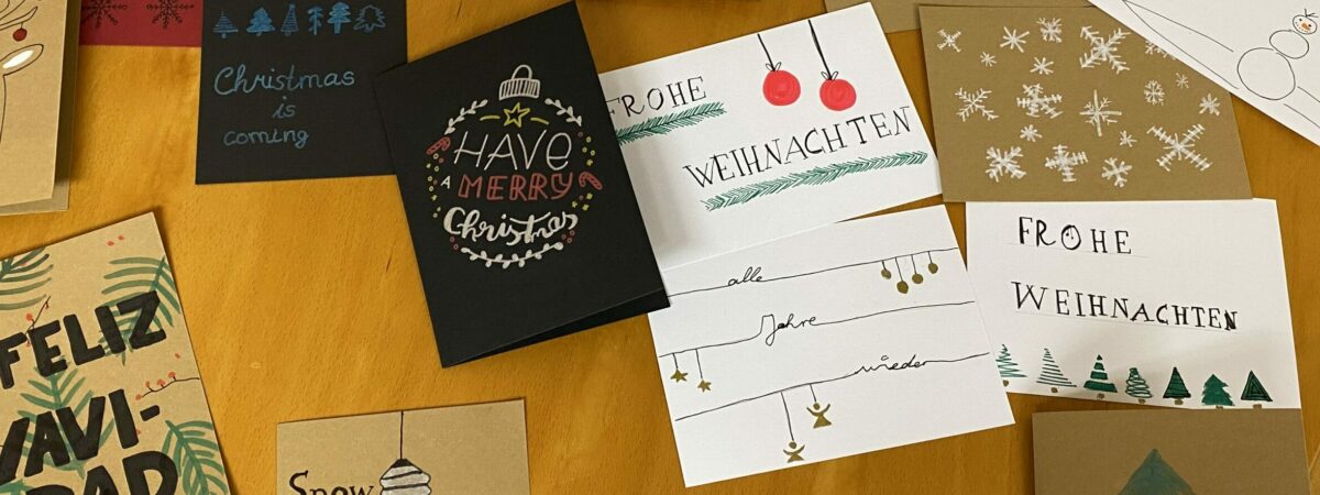Weihnachtliches Handlettering